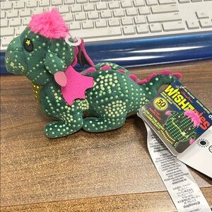 Wish Green and Pink Dinosaur Plush